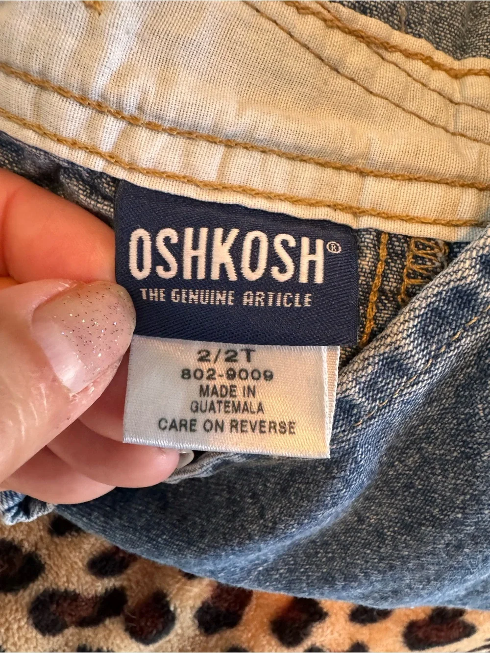 Vintage OshKosh B’Gosh Vestbak Denim Bib Overalls 2T Classic Carpenter Snap Leg